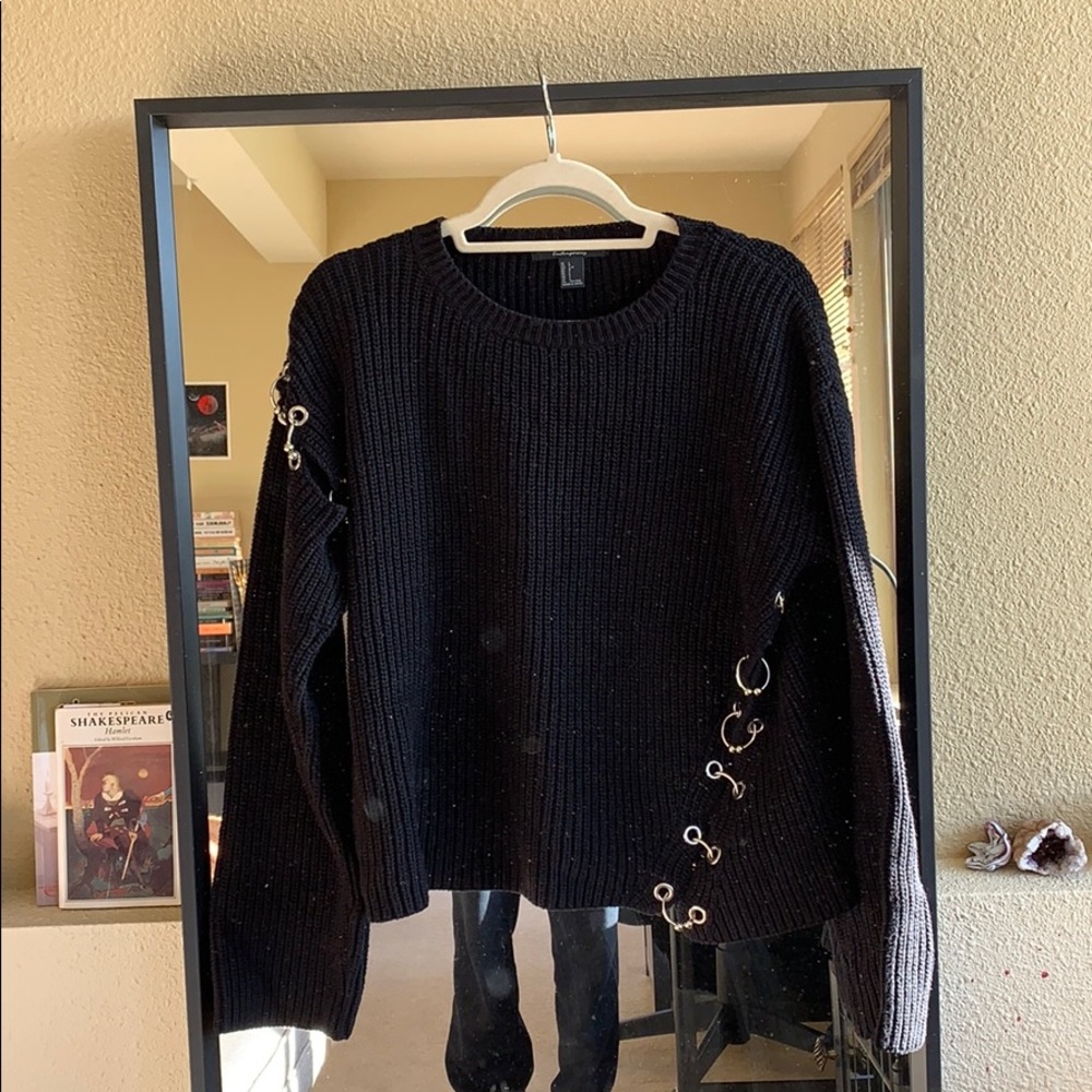 Black and metal sweater